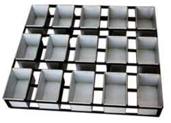 Rondelles de moules et de plaques