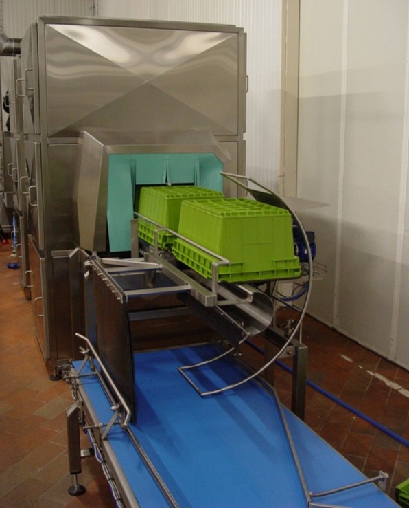 Cretel Materialhandhabung auf dem Gebiet der Kistendrehung