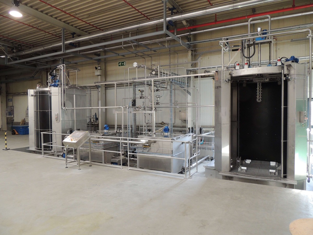 Lavadora de cestas a medida Cretel para perfumería