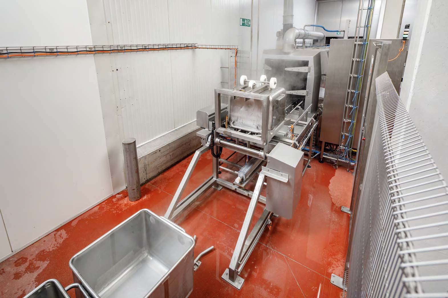 Cretel container washer vegetable industry