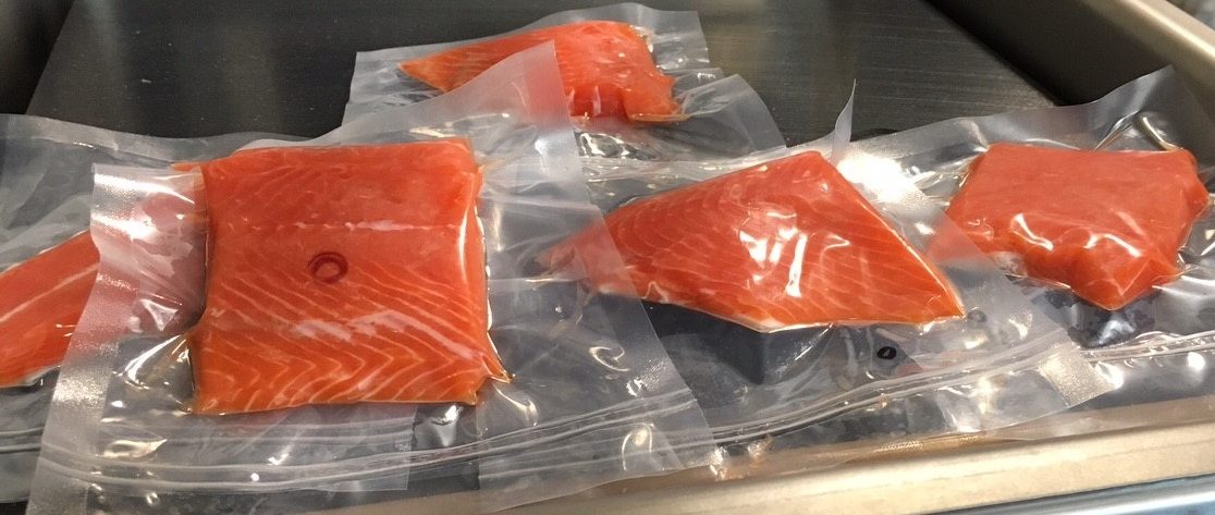 vacuum packed salmon