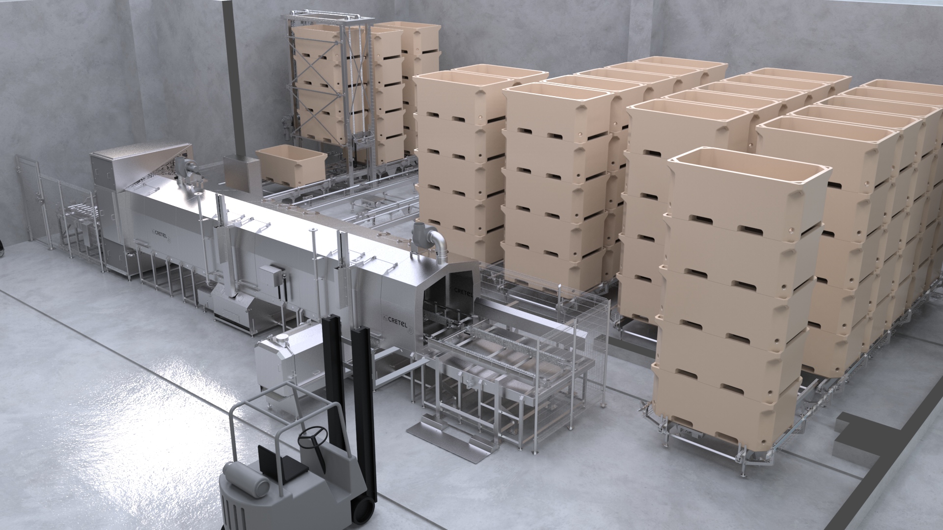 Cretel by ATS washing & drying line